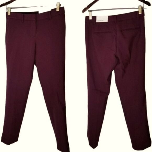 NWT Ann Taylor Curvy Fit Mid Rise Straight Leg Pants 0 Petite - Picture 2 of 8